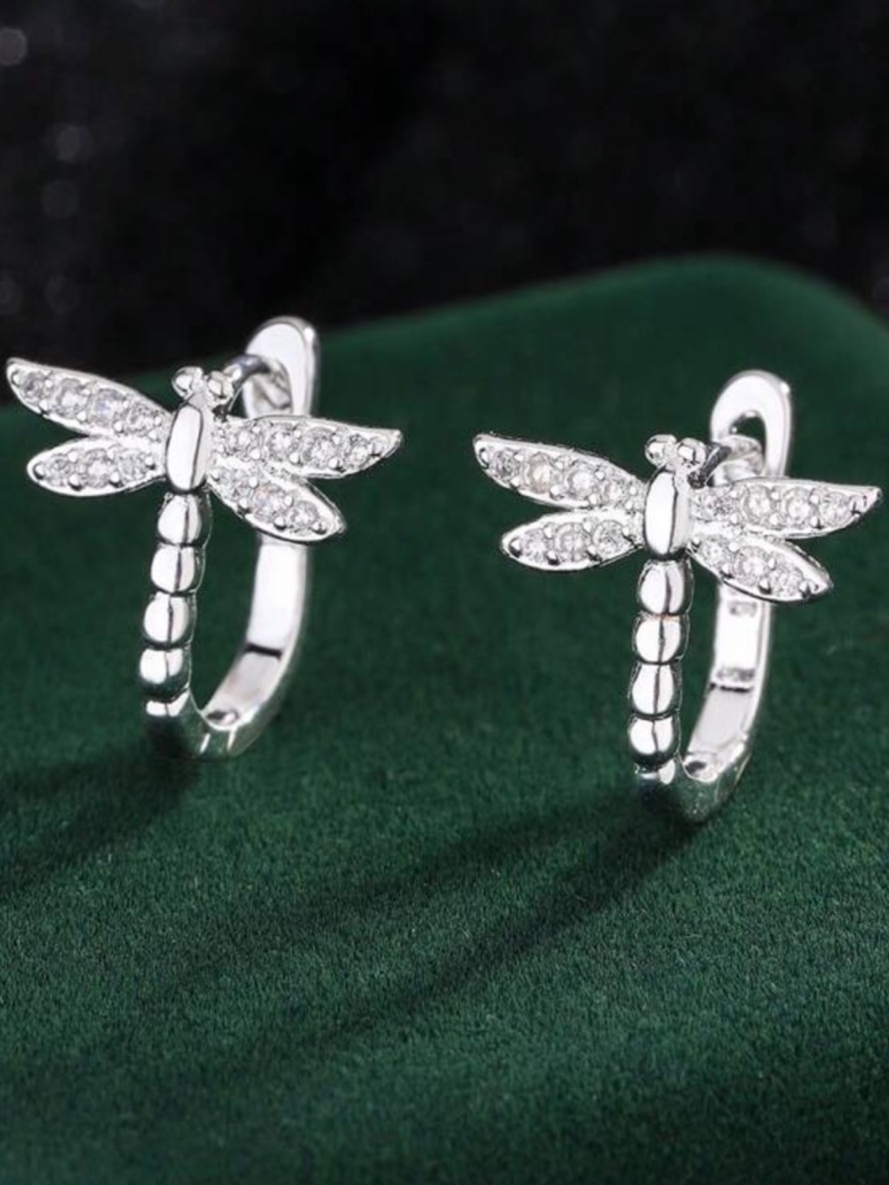 925 Sterling Silver Dragonfly Earrings